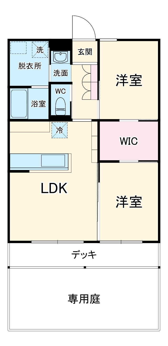 木造マンション 断熱等級7の間取り