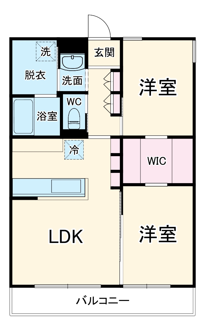 木造マンション 断熱等級7の間取り