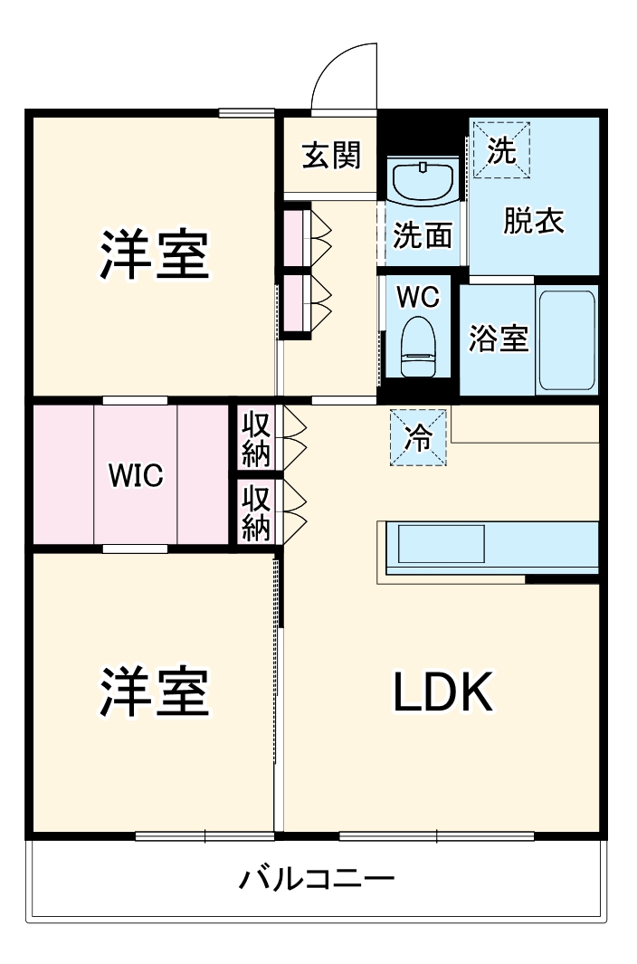 木造マンション 断熱等級7の間取り
