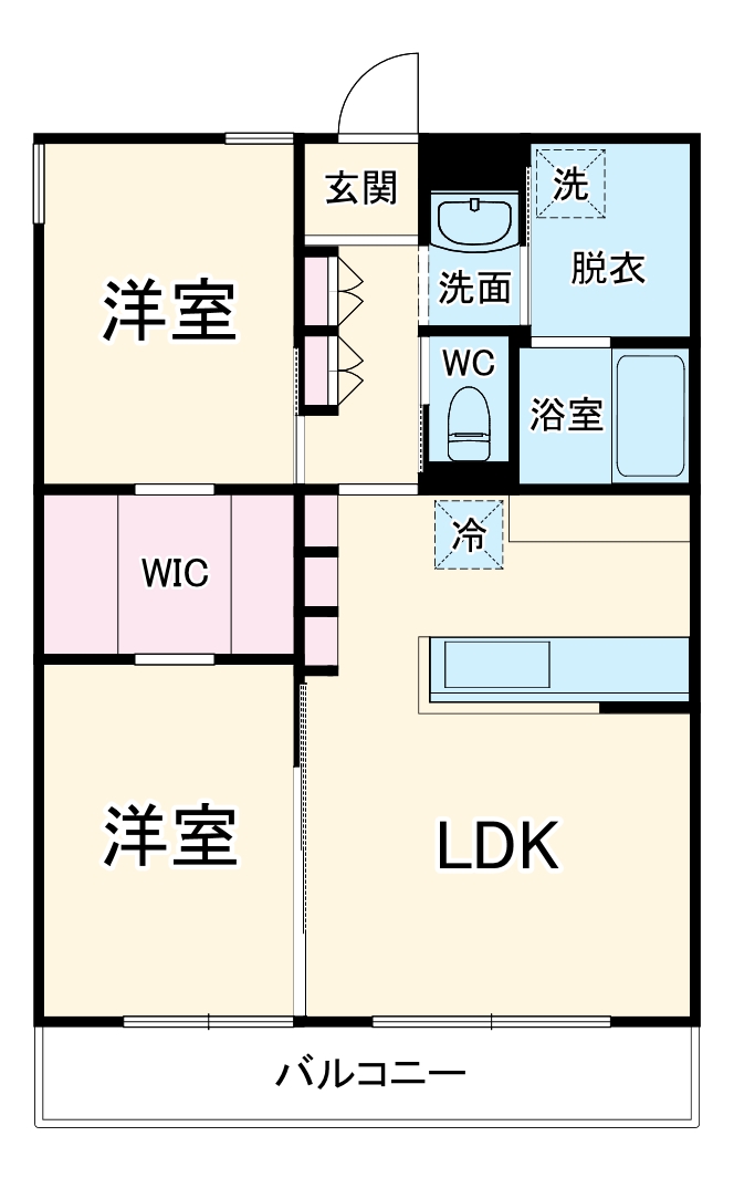 木造マンション 断熱等級7の間取り