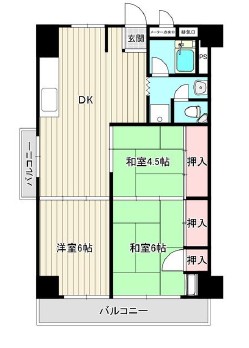 行徳第ニアクウェリヤスハイツの間取り