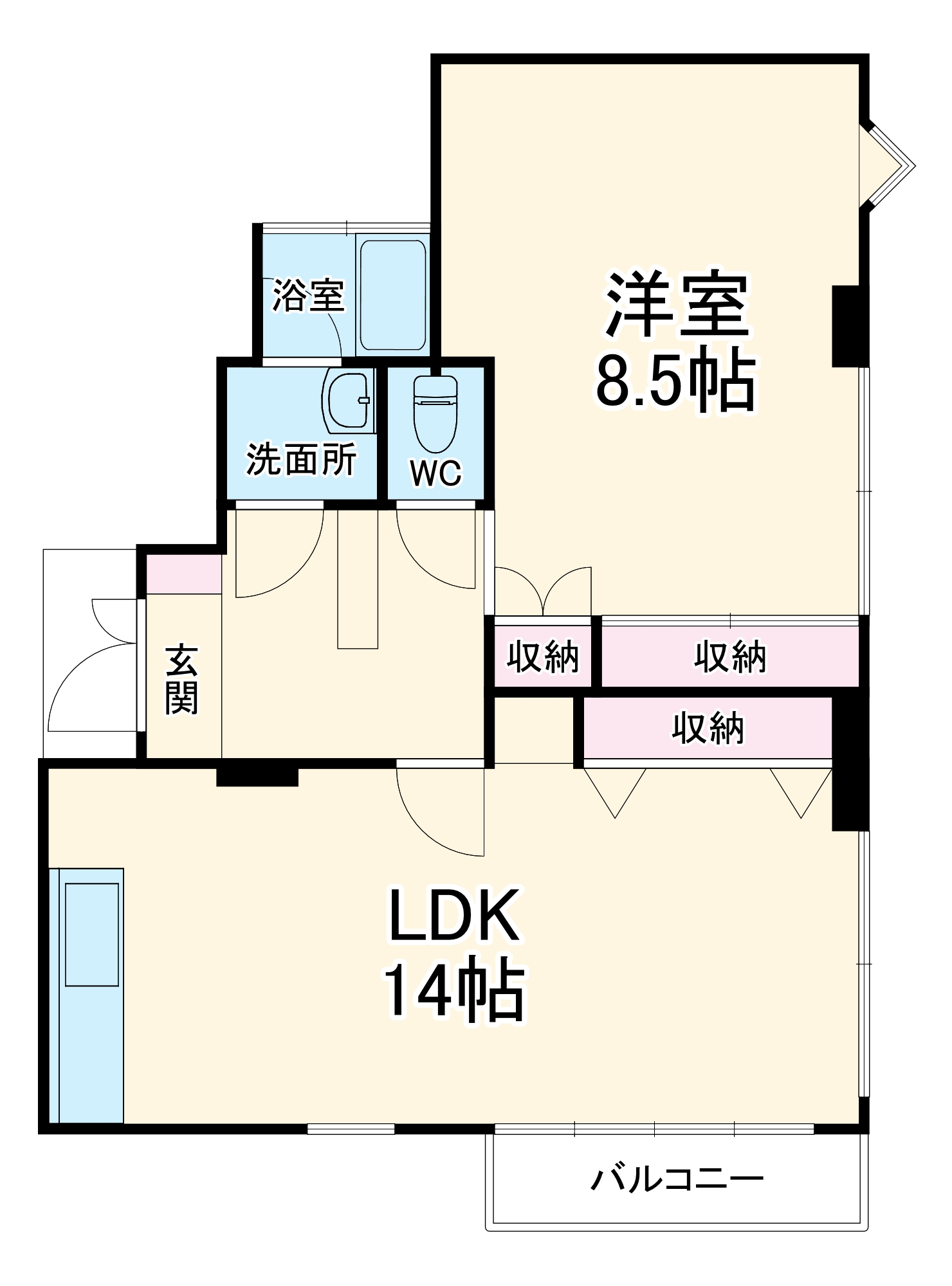 KHマンションの間取り