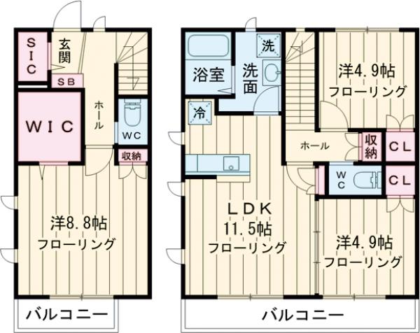 パール ヴィラの間取り