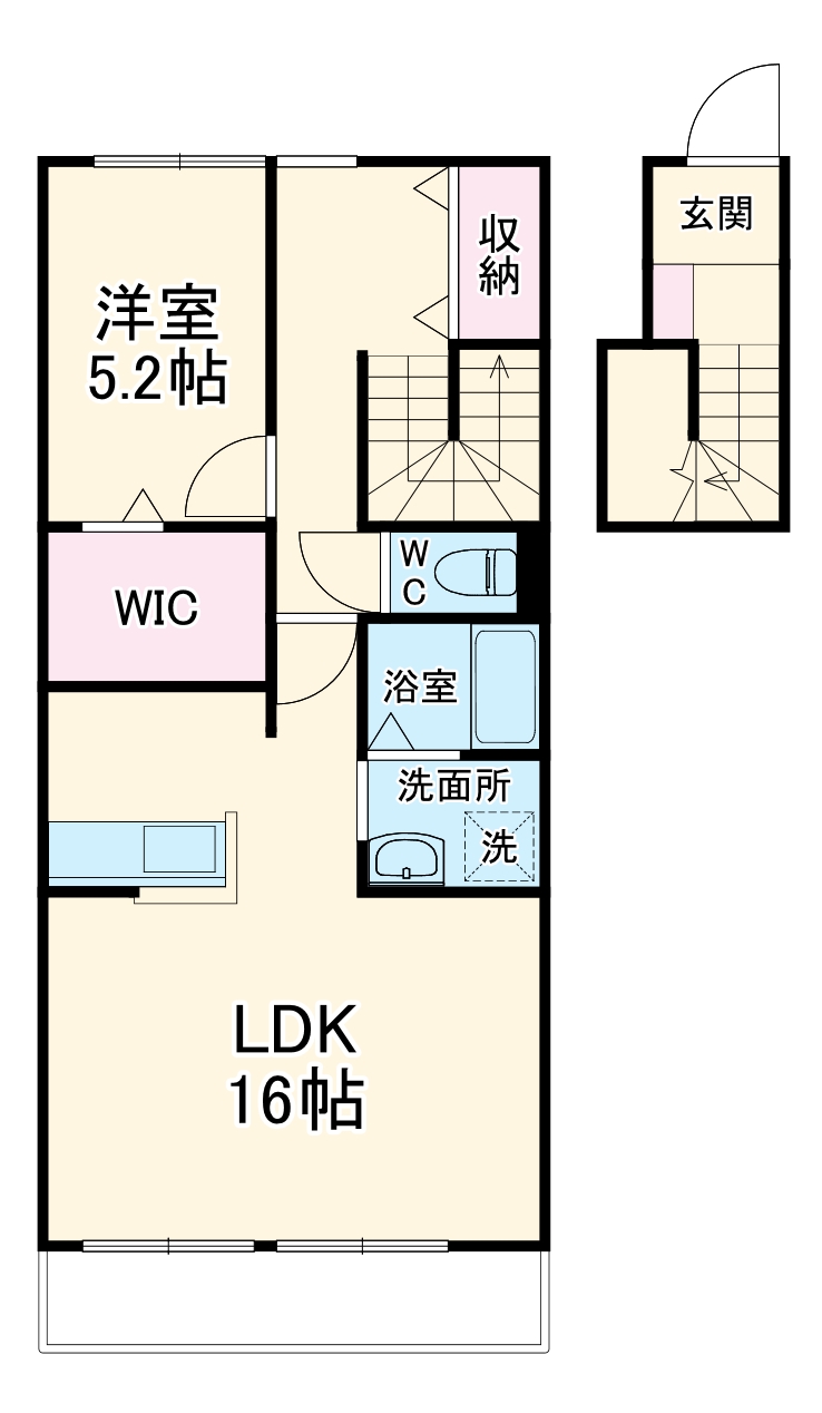 プレシャス西伏屋の間取り