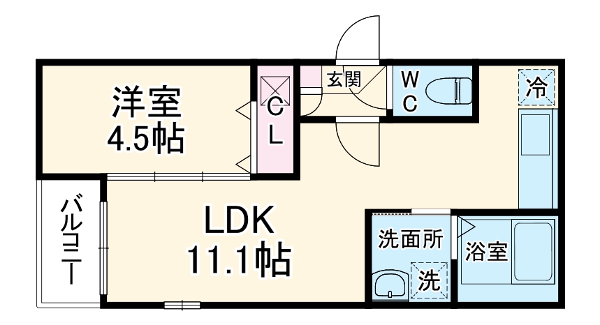 Jack wakakusadoriⅠの間取り