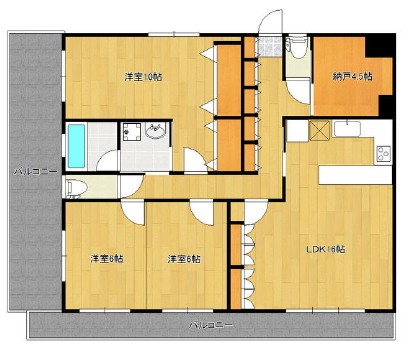 トレ・ベールの間取り