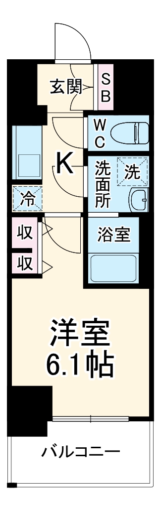 S-RESIDENCE野並駅前broadの間取り