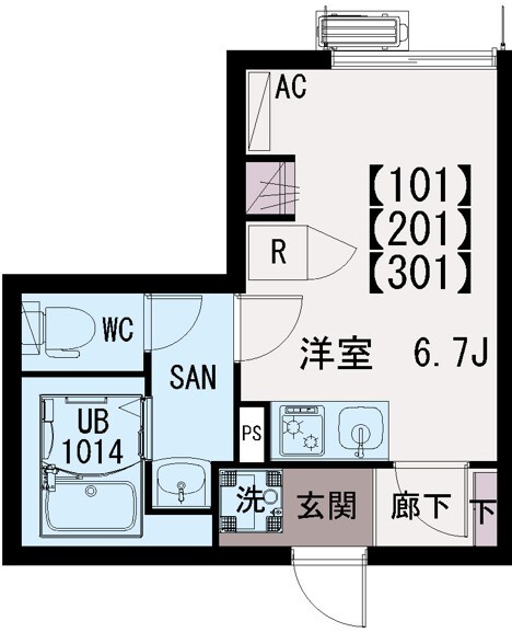イクシオ上一色の間取り