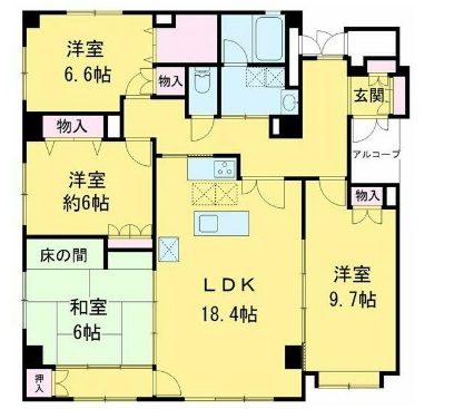 グランフレーヴの間取り