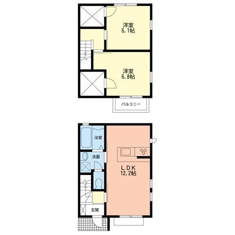 アザレアBの間取り
