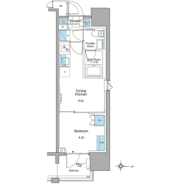 ルフォンプログレ赤羽マークスの間取り