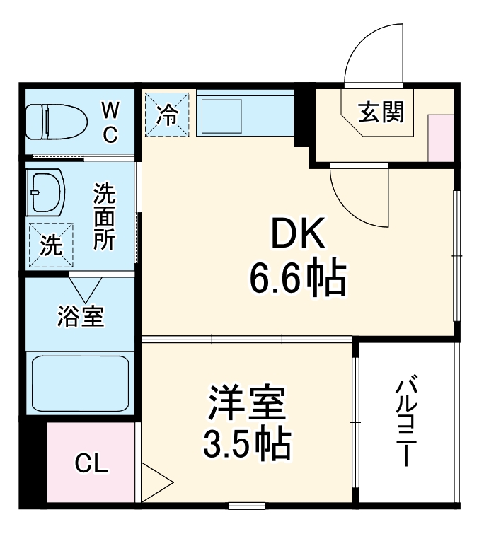 ハーモニーテラス浜の間取り