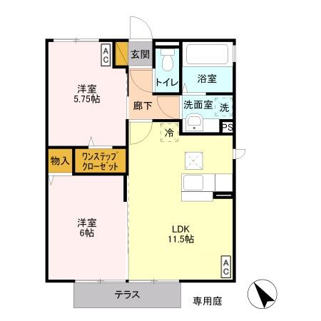 アネシス Aの間取り