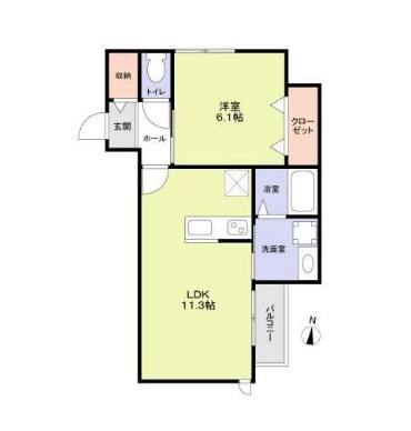 (仮称)世田谷区松原2丁目計画 南棟の間取り