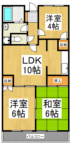 セント東大和の間取り