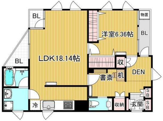 緑段の舎の間取り
