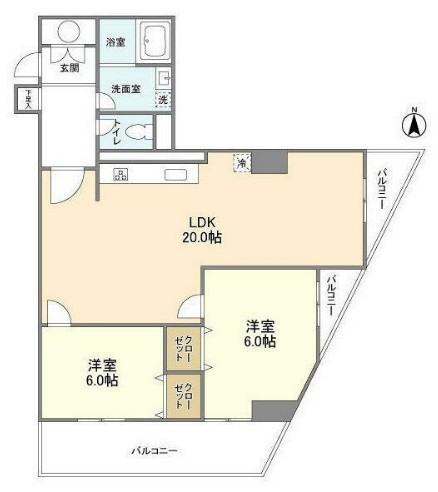 パティオ右近の間取り