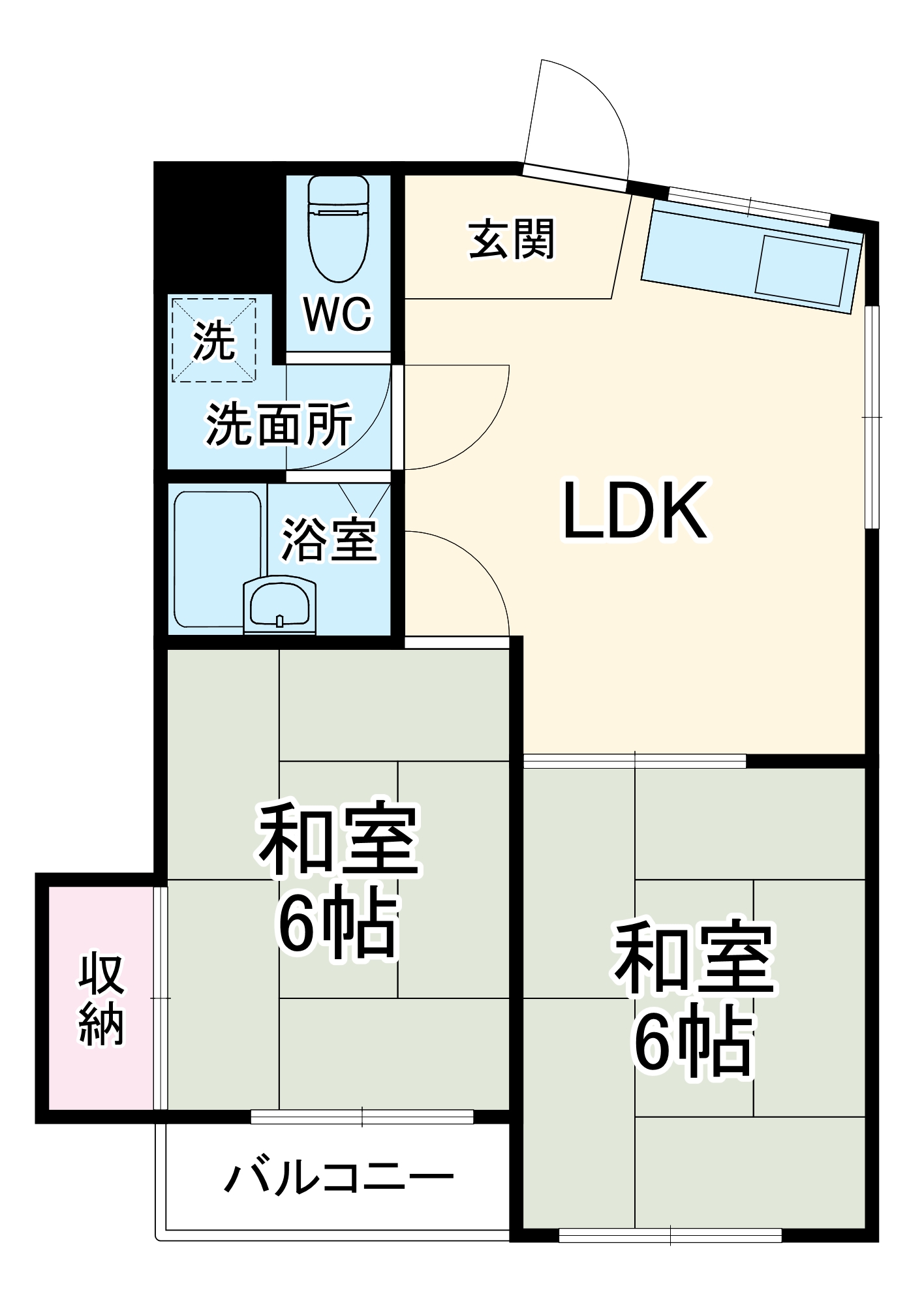 ノーブルハイツⅠの間取り