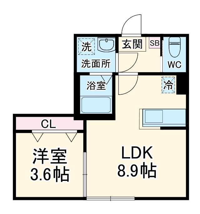 Contel 湊町の間取り