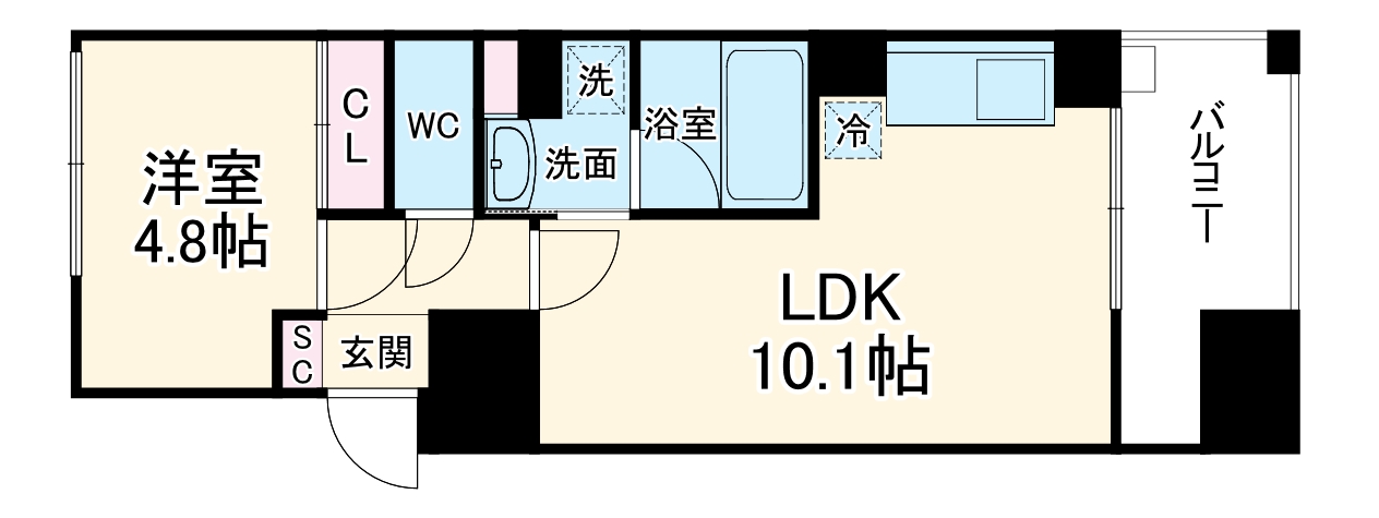 デュオフラッツ今池フレナの間取り