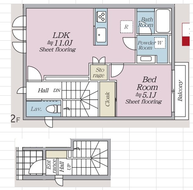 オルキデ芦花公園五番館の間取り