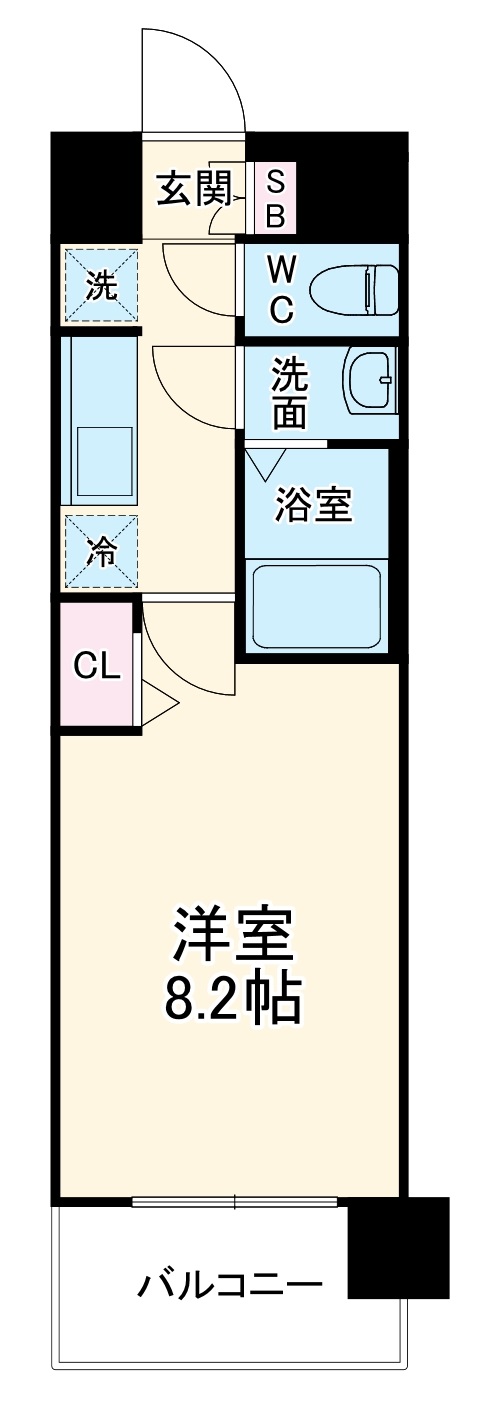 プレサンス横浜大通り公園の間取り