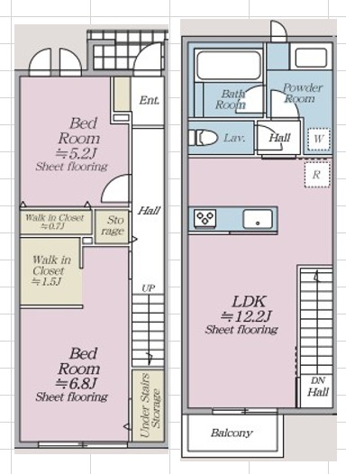 オルキデ蘆花公園八番館の間取り