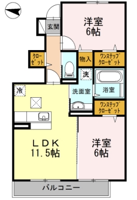 ロイヤルクレストⅡの間取り