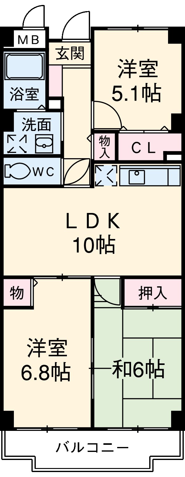 グラースマロニエの間取り