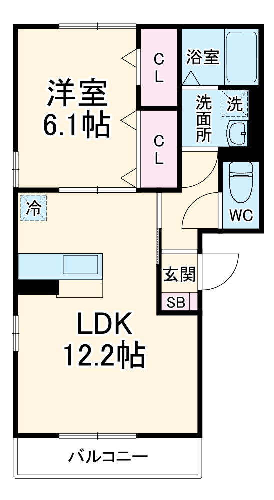 Le blanc Ⅰの間取り