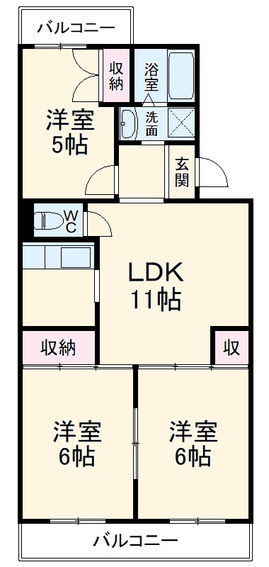ハイツ山田の間取り
