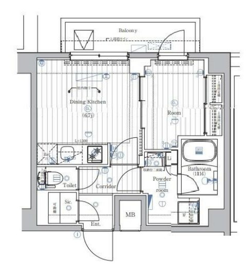 PREMIUM CUBE 西荻窪#moの間取り