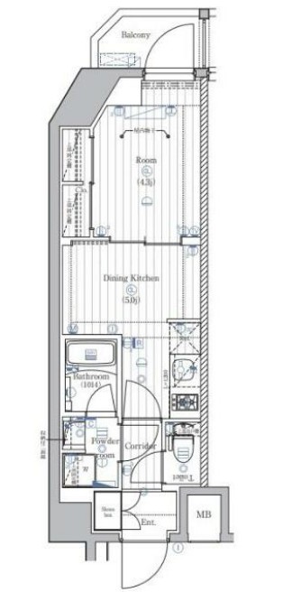 PREMIUM CUBE 西荻窪#moの間取り
