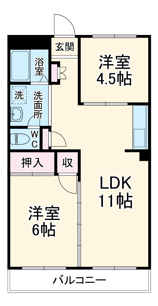 グリーンハイツ小田中の間取り