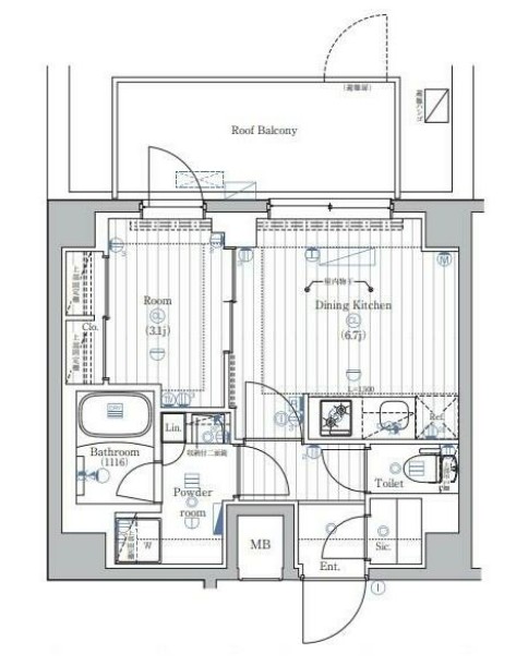 PREMIUM CUBE 西荻窪#moの間取り