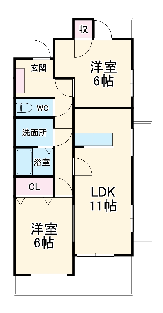 メゾン深山の間取り