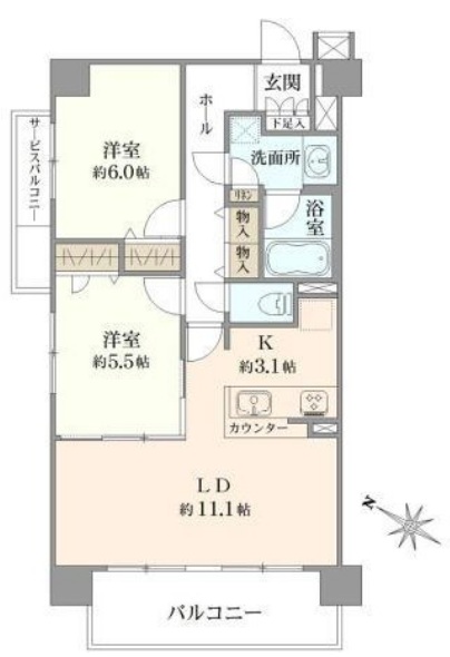 アンベリール八千代大和田ステーションテラスの間取り