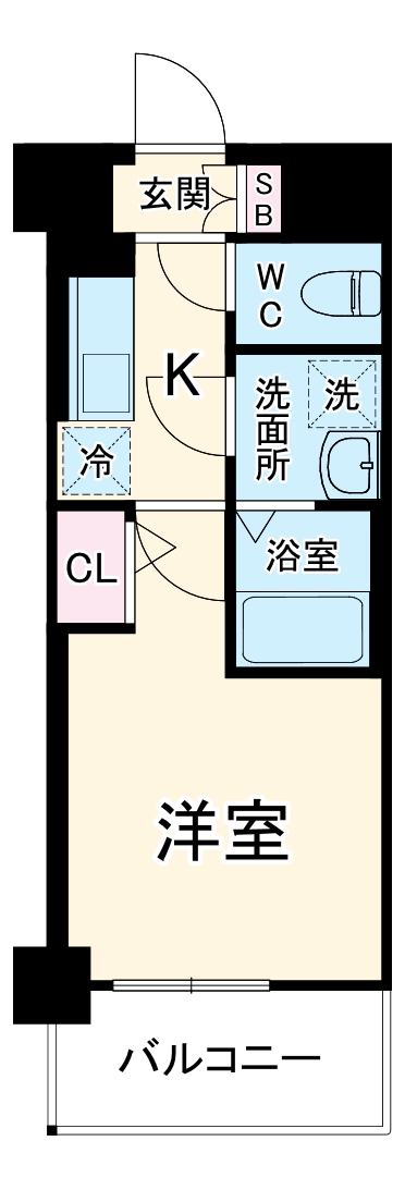 エスリード大阪リブレの間取り