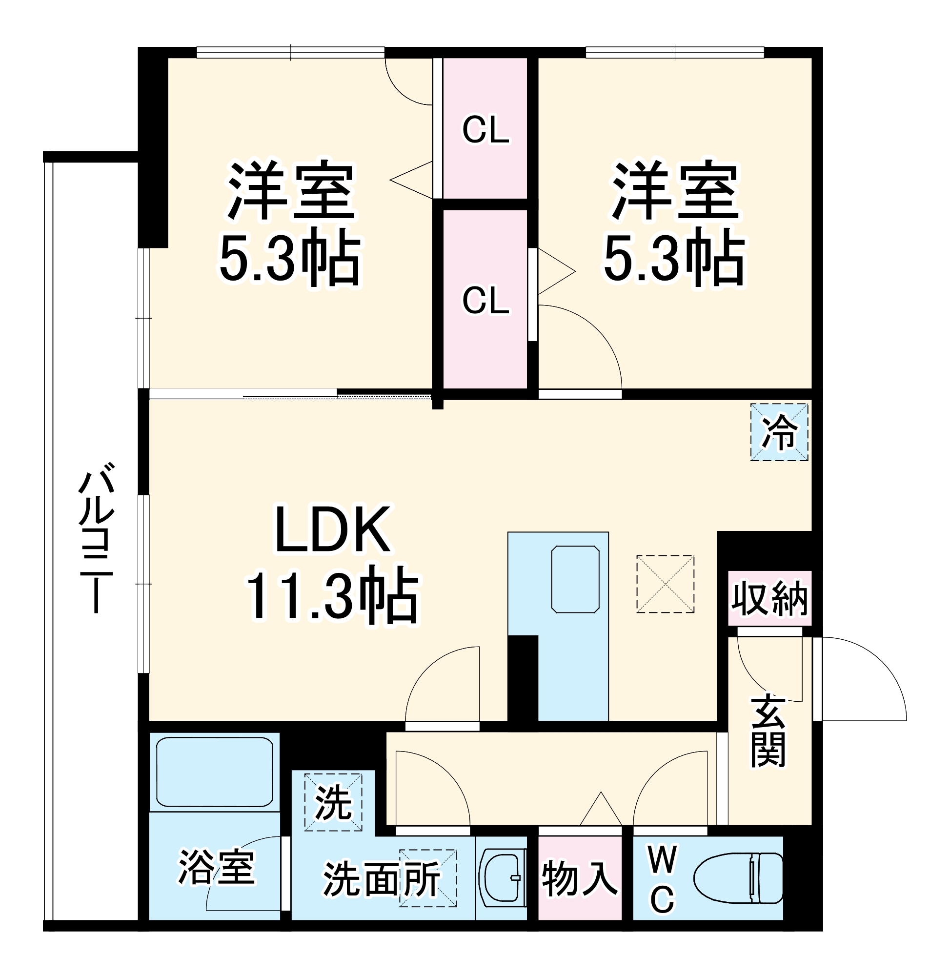 エリシアガーデンの間取り