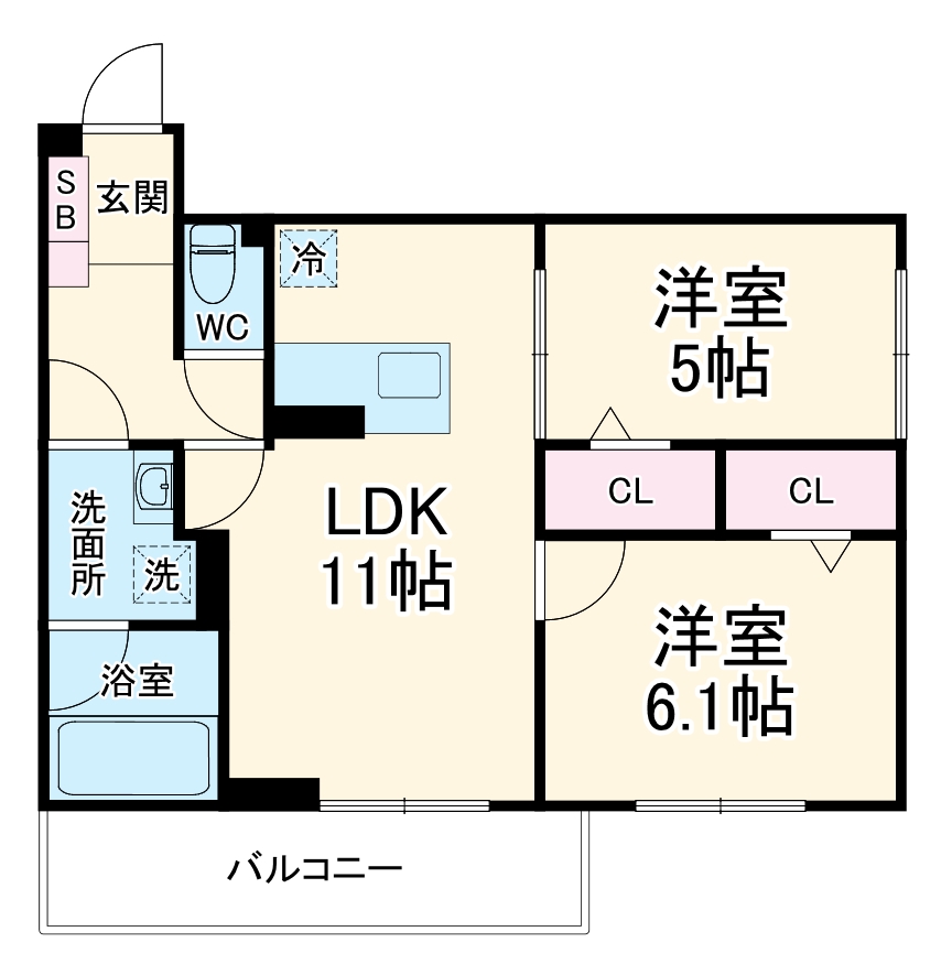 エリシアガーデンの間取り