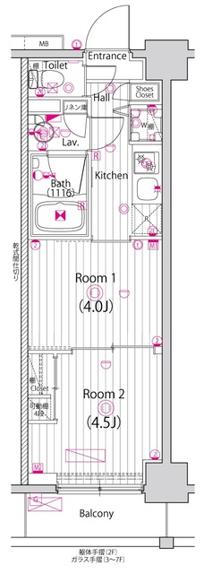 ガーラ・アヴェニュー川崎の間取り