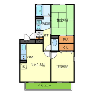 ピーチハイツ上町の間取り
