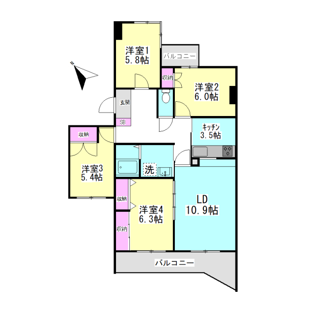 ライムライト松風台3の間取り