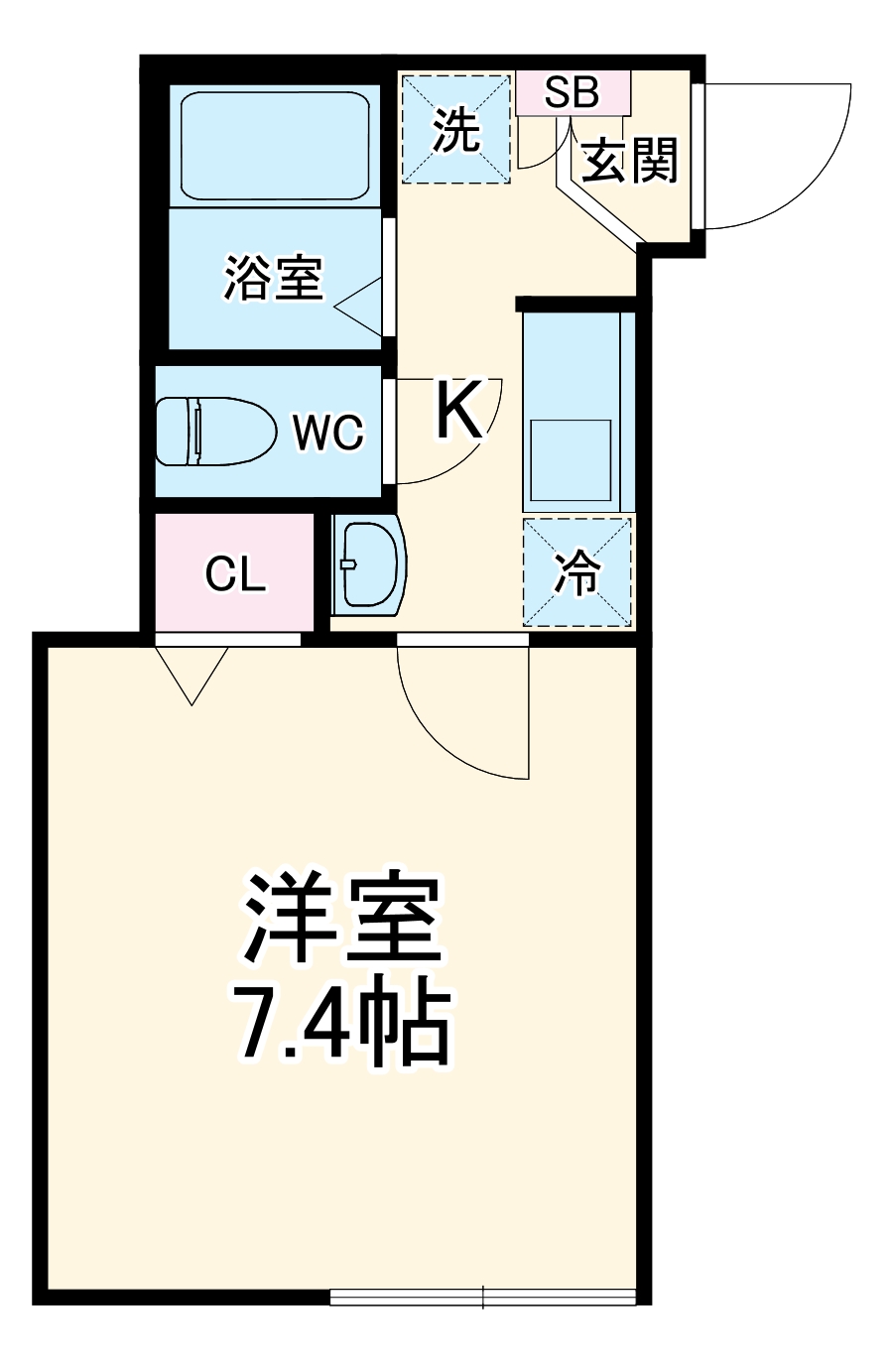 エクセラン上本郷Ⅰの間取り