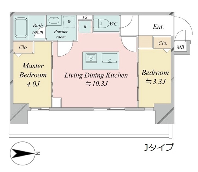 ドゥーエ王子神谷の間取り