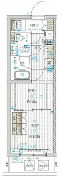 GENOVIA世田谷桜の間取り