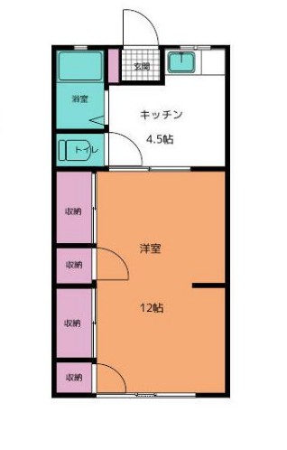 北原荘の間取り