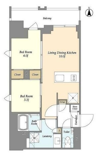 ドゥーエ府中Ⅰの間取り