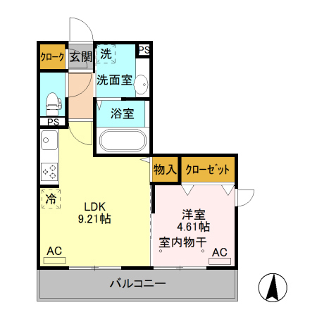 ライズグレース Aの間取り