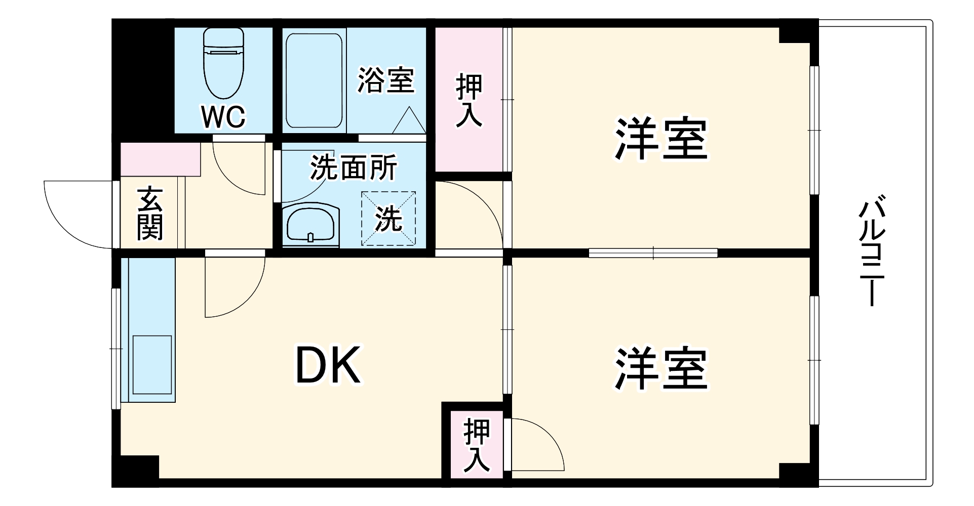 ドミールオガワの間取り